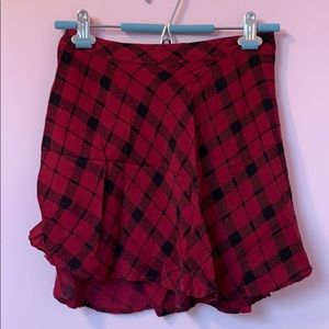 Forever 21 Plaid A-Line Mini Skirt
